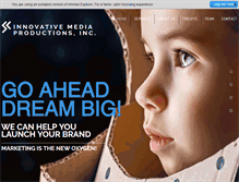 Tablet Screenshot of innovativemediaproductions.com